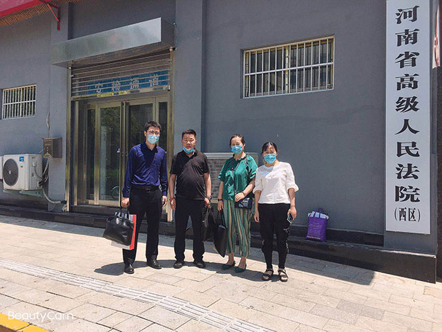 冠领律师团队开庭现场